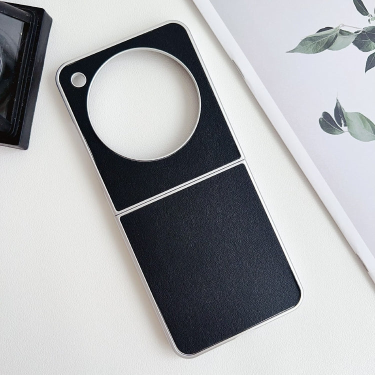 For ZTE nubia Flip Pearlescent Paint Solid Color Leather Texture Phone Case