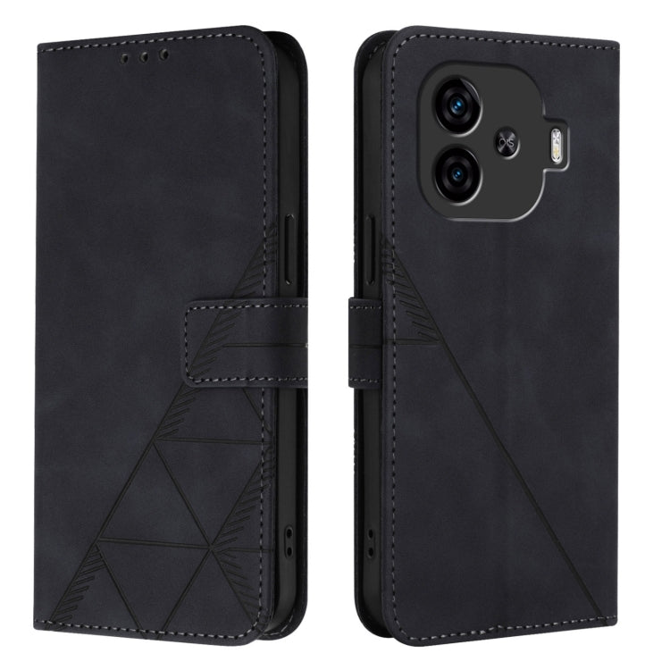 For vivo iQOO Z9 5G / iQOO Z9 Turbo 5G Crossbody 3D Embossed Flip Leather Phone Case