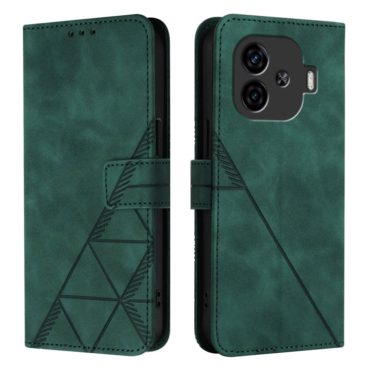 For vivo iQOO Z9 5G / iQOO Z9 Turbo 5G Crossbody 3D Embossed Flip Leather Phone Case