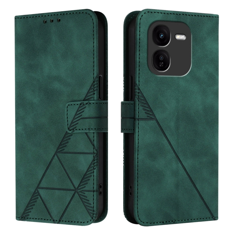For vivo iQOO Z9x Crossbody 3D Embossed Flip Leather Phone Case