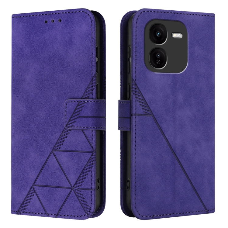 For vivo iQOO Z9x Crossbody 3D Embossed Flip Leather Phone Case