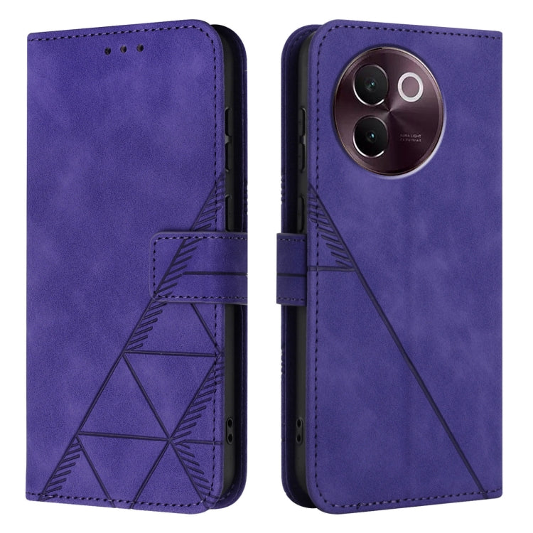 For vivo V30e 5G Global Crossbody 3D Embossed Flip Leather Phone Case