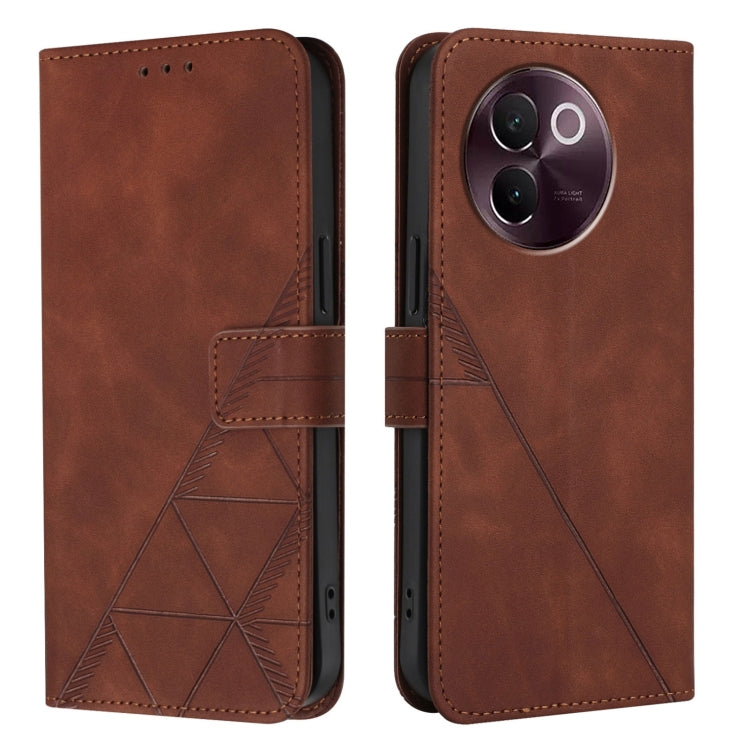 For vivo V30e 5G Global Crossbody 3D Embossed Flip Leather Phone Case