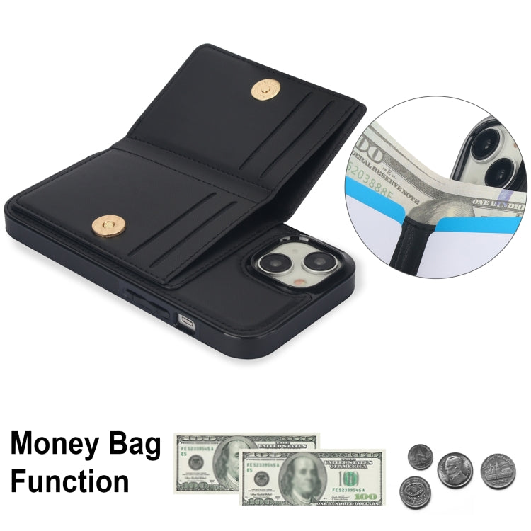 For iPhone 15 Plus RFID Anti-theft Card Ring Holder Phone Case