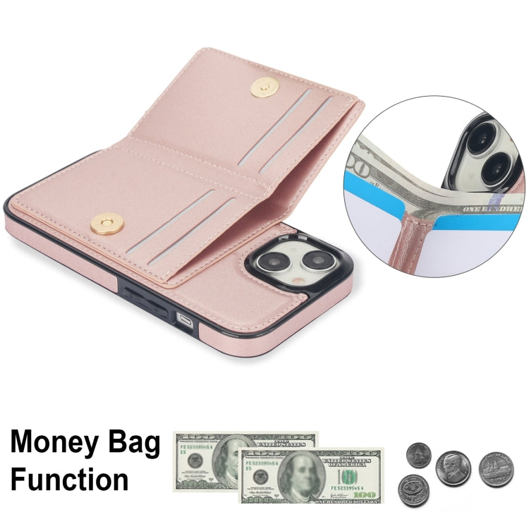 For iPhone 15 Plus RFID Anti-theft Card Ring Holder Phone Case