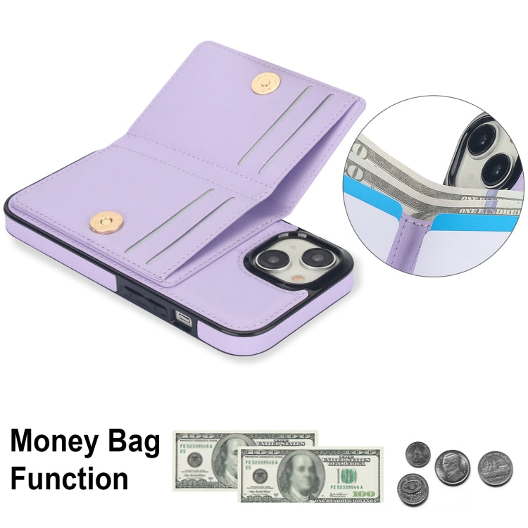For iPhone 15 Plus RFID Anti-theft Card Ring Holder Phone Case