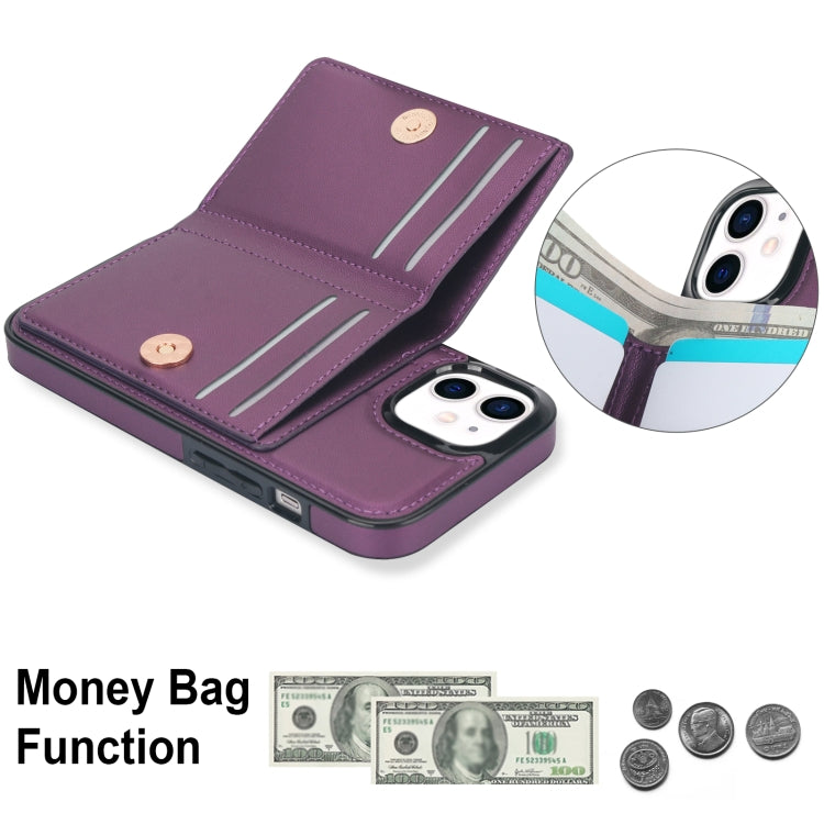 For iPhone 14 Plus RFID Anti-theft Card Ring Holder Phone Case