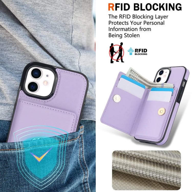 For iPhone 14 Plus RFID Anti-theft Card Ring Holder Phone Case