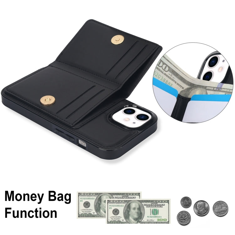 For iPhone 14/13 RFID Anti-theft Card Ring Holder Phone Case