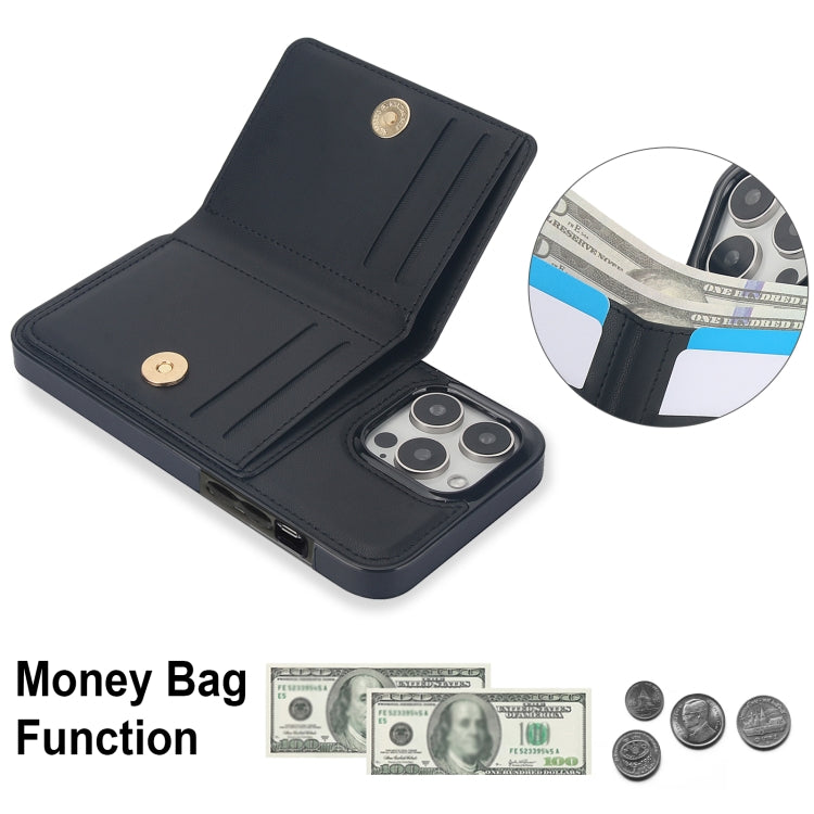 For iPhone 14 Pro RFID Anti-theft Card Ring Holder Phone Case