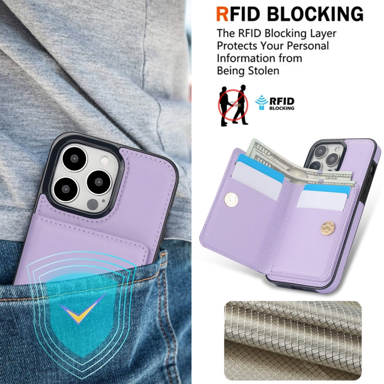 For iPhone 13 Pro Max RFID Anti-theft Card Ring Holder Phone Case