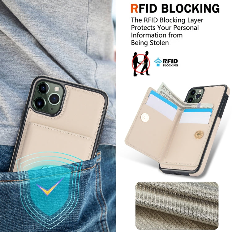 For iPhone 11 Pro RFID Anti-theft Card Ring Holder Phone Case