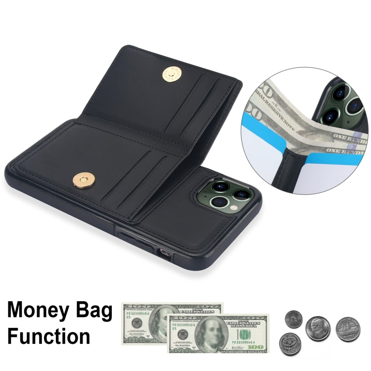 For iPhone 11 Pro RFID Anti-theft Card Ring Holder Phone Case