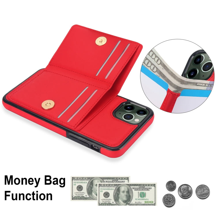 For iPhone 11 Pro RFID Anti-theft Card Ring Holder Phone Case