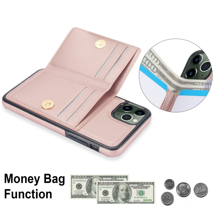 For iPhone 11 Pro RFID Anti-theft Card Ring Holder Phone Case