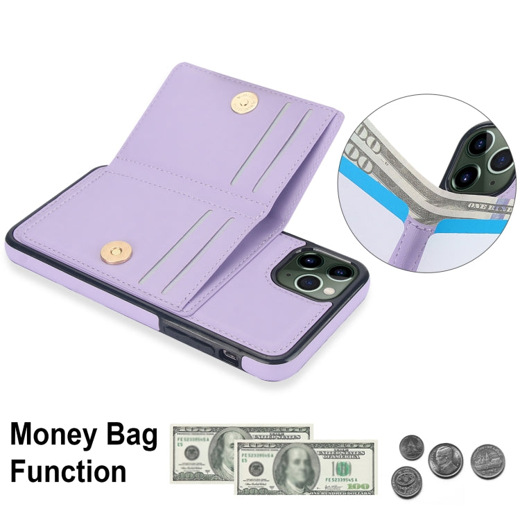 For iPhone 11 Pro RFID Anti-theft Card Ring Holder Phone Case