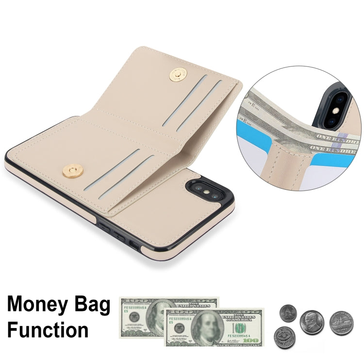 For iPhone XS Max RFID Anti-theft Card Ring Holder Phone Case