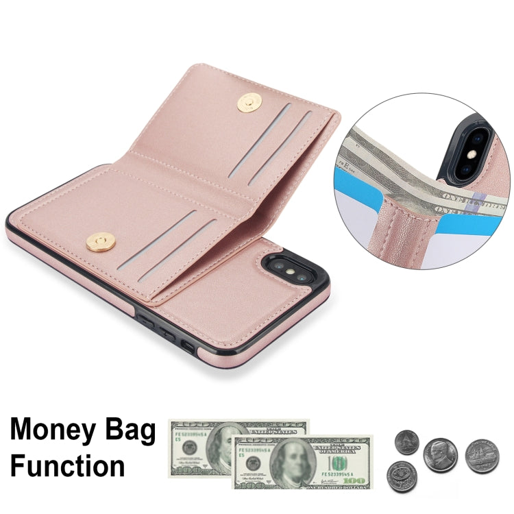 For iPhone XS Max RFID Anti-theft Card Ring Holder Phone Case