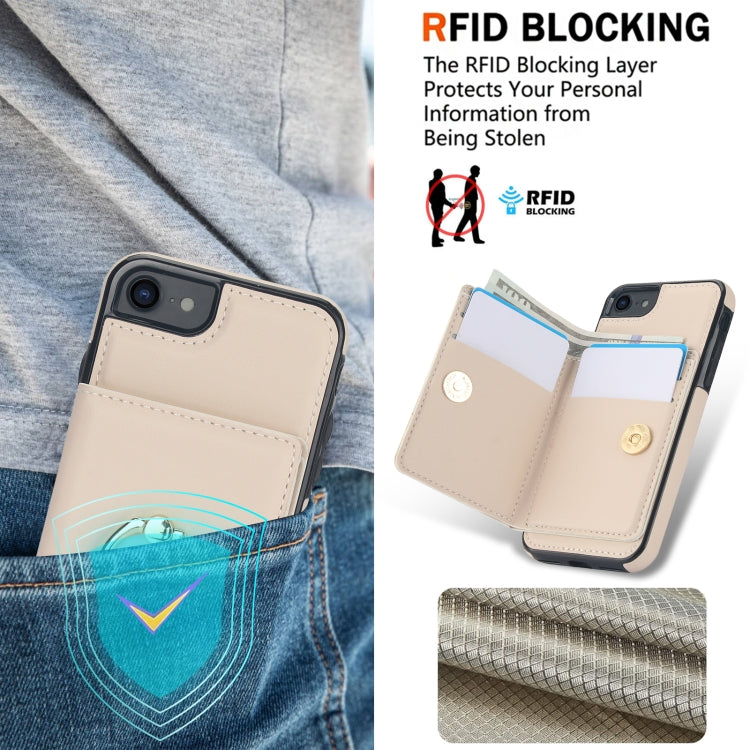 For iPhone 8 Plus / 7 Plus RFID Anti-theft Card Ring Holder Phone Case
