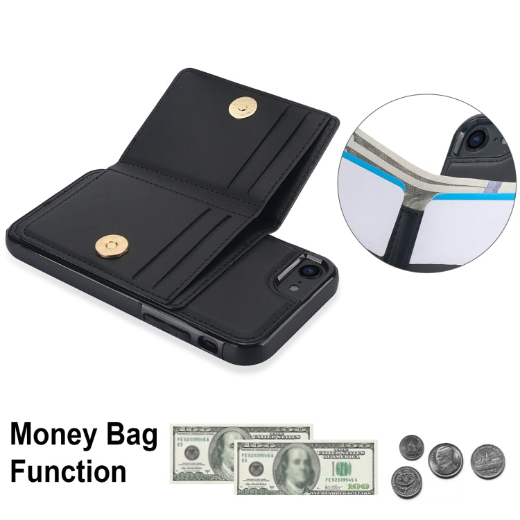 For iPhone 8 Plus / 7 Plus RFID Anti-theft Card Ring Holder Phone Case