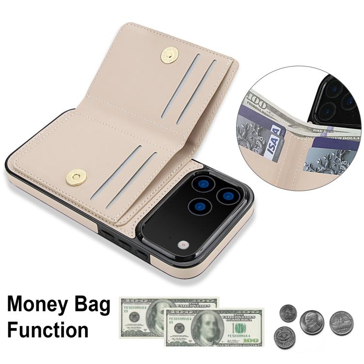 For iPhone 17 Pro Max RFID Anti-theft Card Ring Holder Phone Case