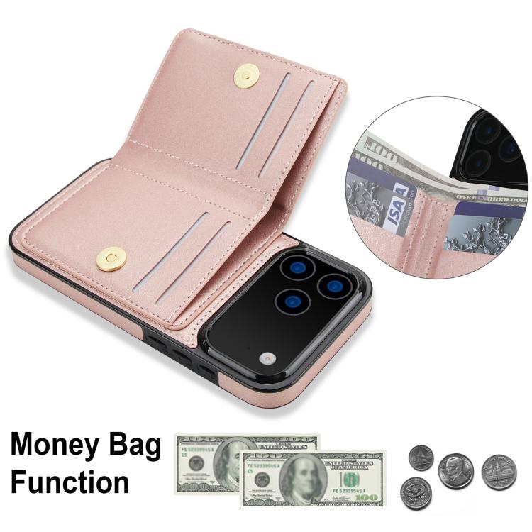 For iPhone 17 Pro Max RFID Anti-theft Card Ring Holder Phone Case