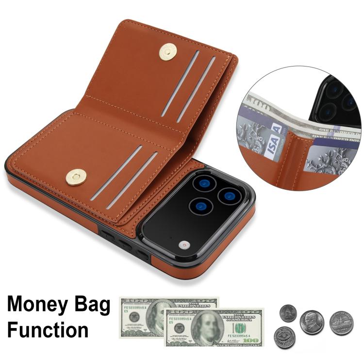 For iPhone 17 Pro Max RFID Anti-theft Card Ring Holder Phone Case