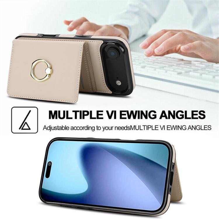 For iPhone Air RFID Anti-theft Card Ring Holder Phone Case