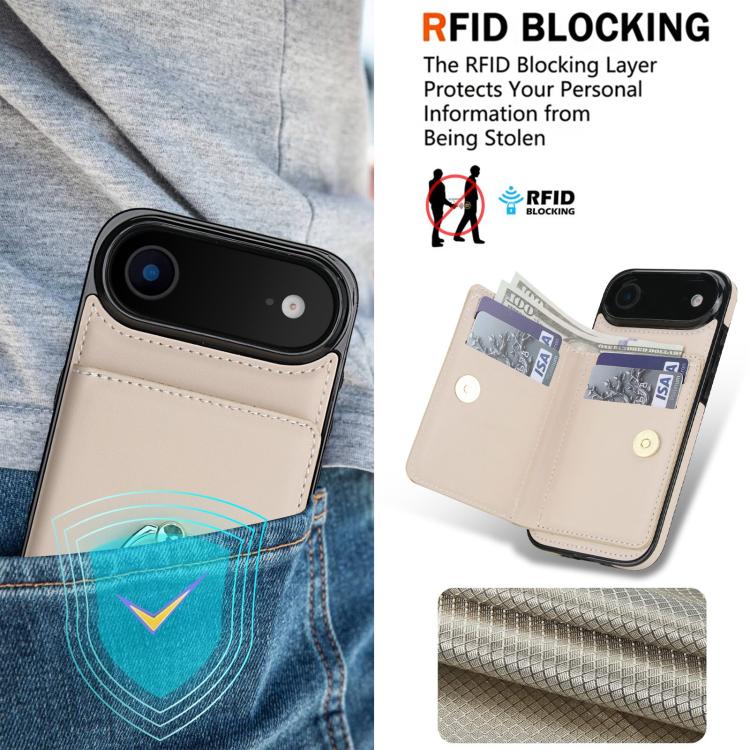 For iPhone Air RFID Anti-theft Card Ring Holder Phone Case