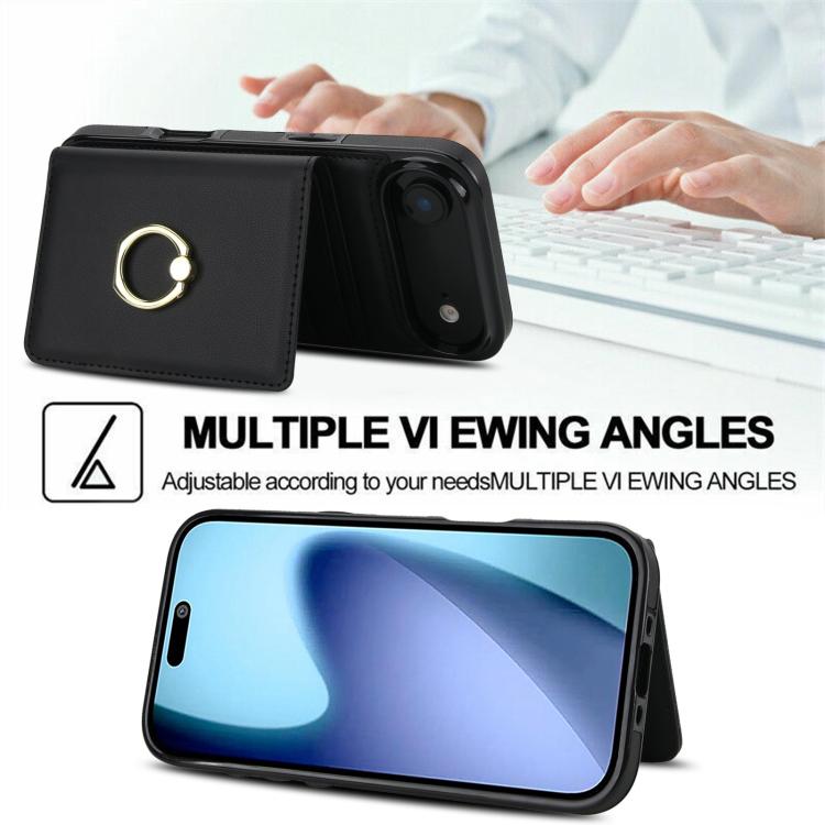 For iPhone Air RFID Anti-theft Card Ring Holder Phone Case
