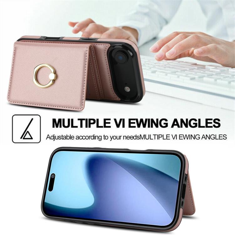 For iPhone Air RFID Anti-theft Card Ring Holder Phone Case