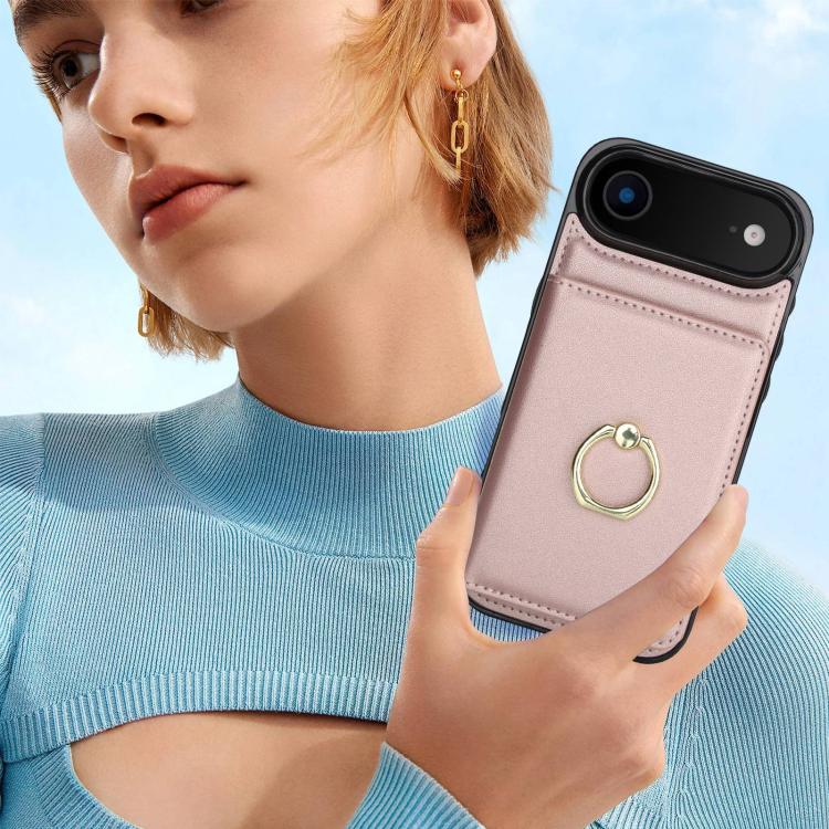 For iPhone Air RFID Anti-theft Card Ring Holder Phone Case
