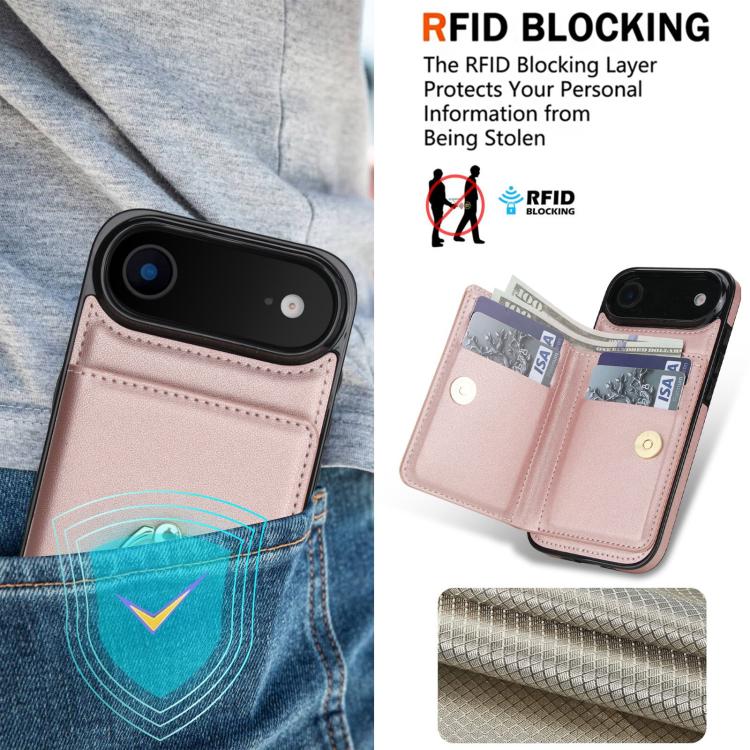 For iPhone Air RFID Anti-theft Card Ring Holder Phone Case