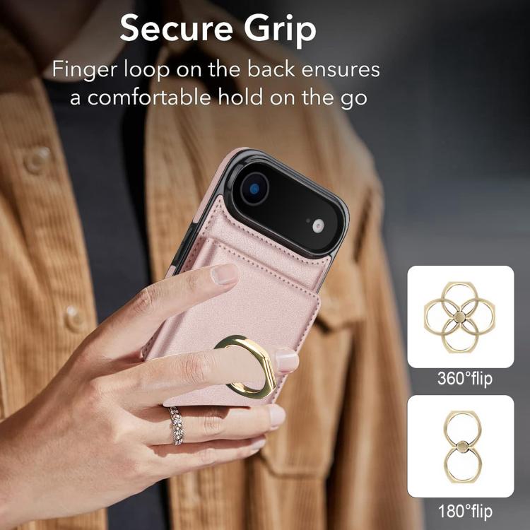 For iPhone Air RFID Anti-theft Card Ring Holder Phone Case