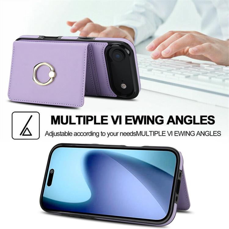 For iPhone Air RFID Anti-theft Card Ring Holder Phone Case