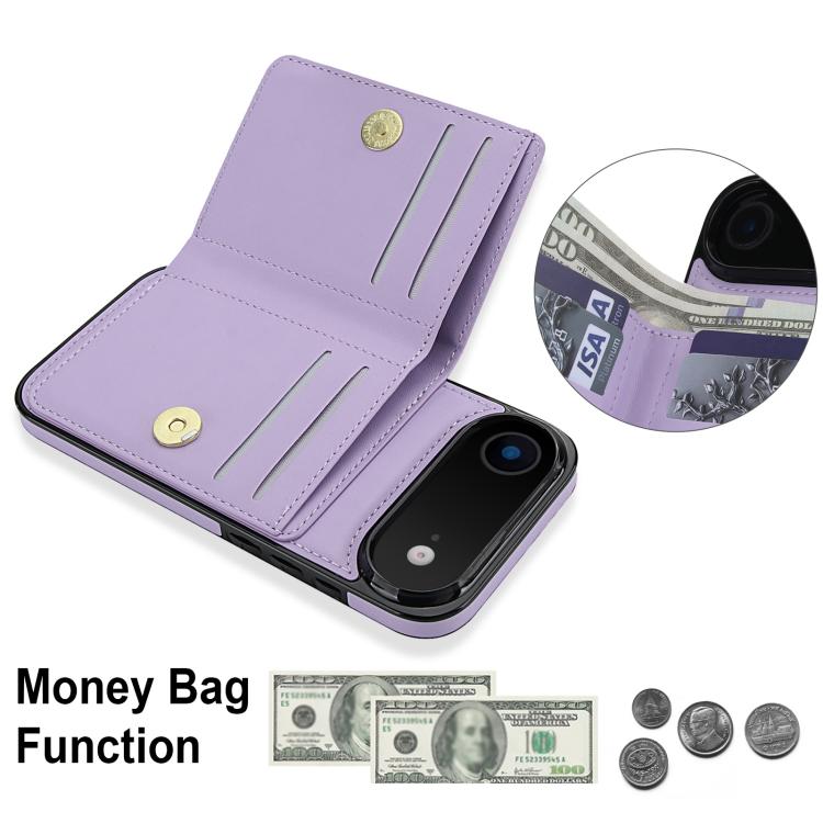 For iPhone Air RFID Anti-theft Card Ring Holder Phone Case