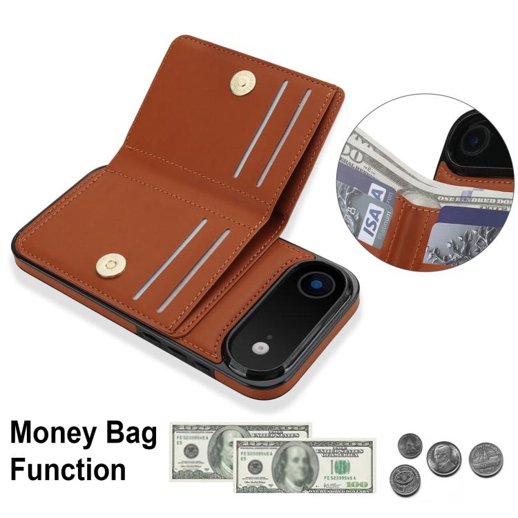 For iPhone Air RFID Anti-theft Card Ring Holder Phone Case