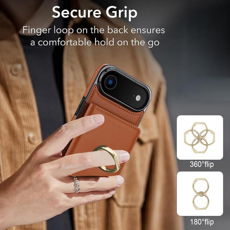 For iPhone Air RFID Anti-theft Card Ring Holder Phone Case