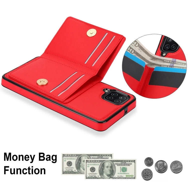 For Samsung Galaxy A12 RFID Anti-theft Card Ring Holder Phone Case