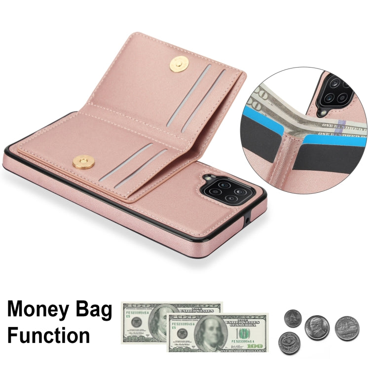For Samsung Galaxy A12 RFID Anti-theft Card Ring Holder Phone Case
