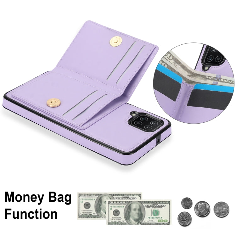 For Samsung Galaxy A12 RFID Anti-theft Card Ring Holder Phone Case