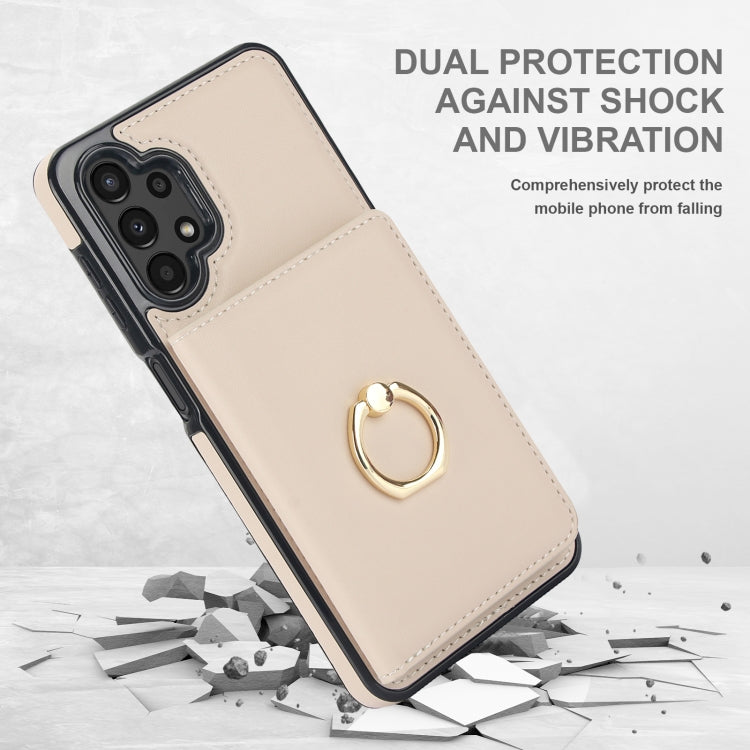 For Samsung Galaxy A13 4G/5G RFID Anti-theft Card Ring Holder Phone Case