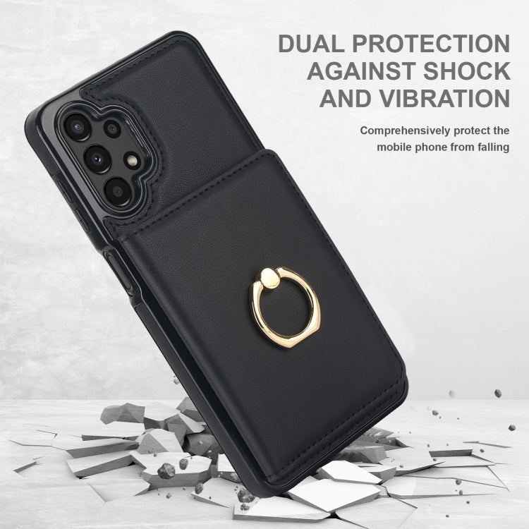 For Samsung Galaxy A13 4G/5G RFID Anti-theft Card Ring Holder Phone Case