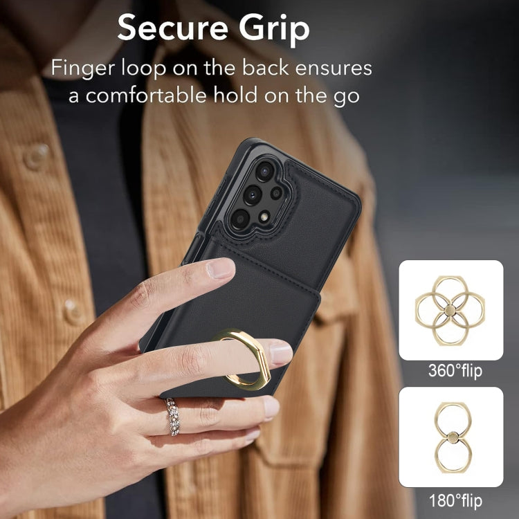 For Samsung Galaxy A13 4G/5G RFID Anti-theft Card Ring Holder Phone Case