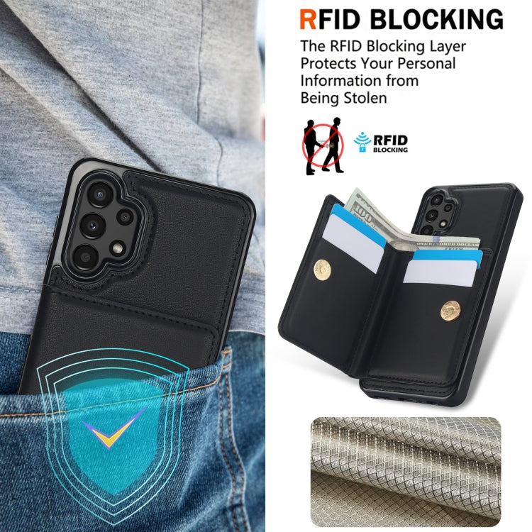 For Samsung Galaxy A13 4G/5G RFID Anti-theft Card Ring Holder Phone Case