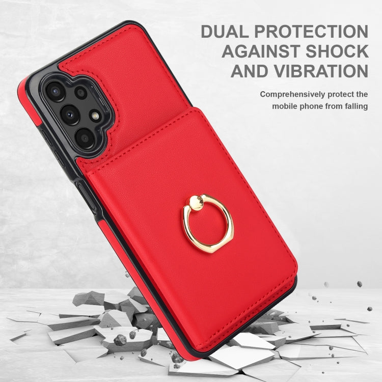For Samsung Galaxy A13 4G/5G RFID Anti-theft Card Ring Holder Phone Case