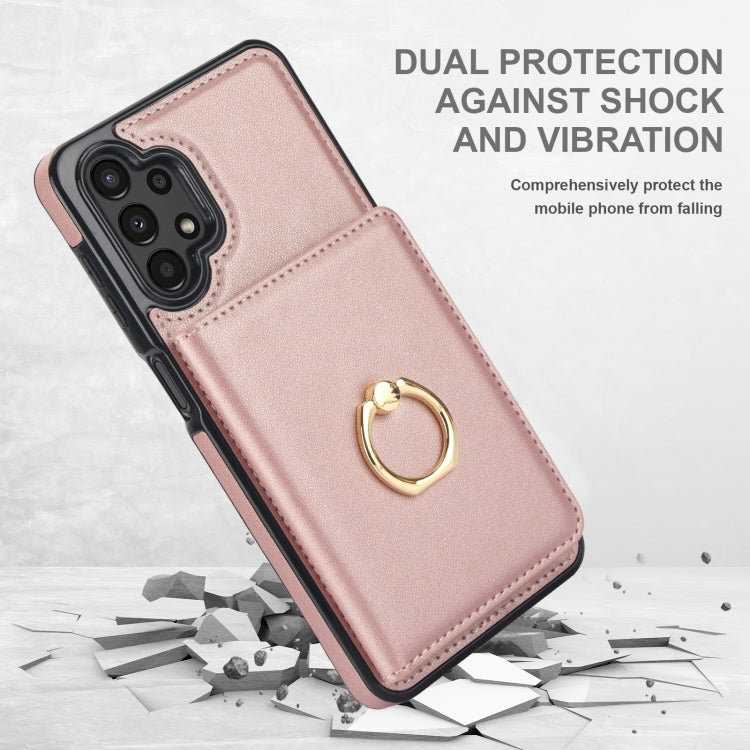 For Samsung Galaxy A13 4G/5G RFID Anti-theft Card Ring Holder Phone Case