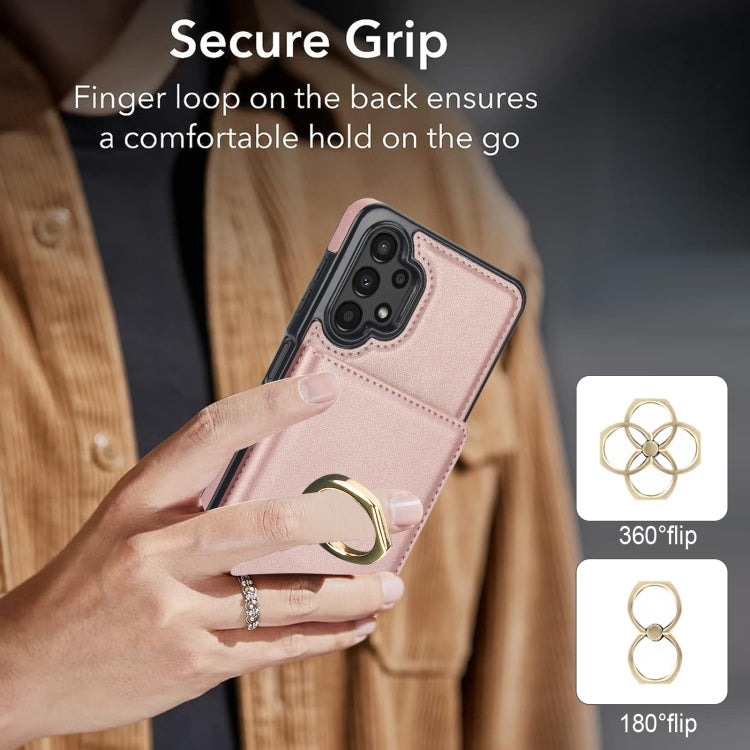 For Samsung Galaxy A13 4G/5G RFID Anti-theft Card Ring Holder Phone Case