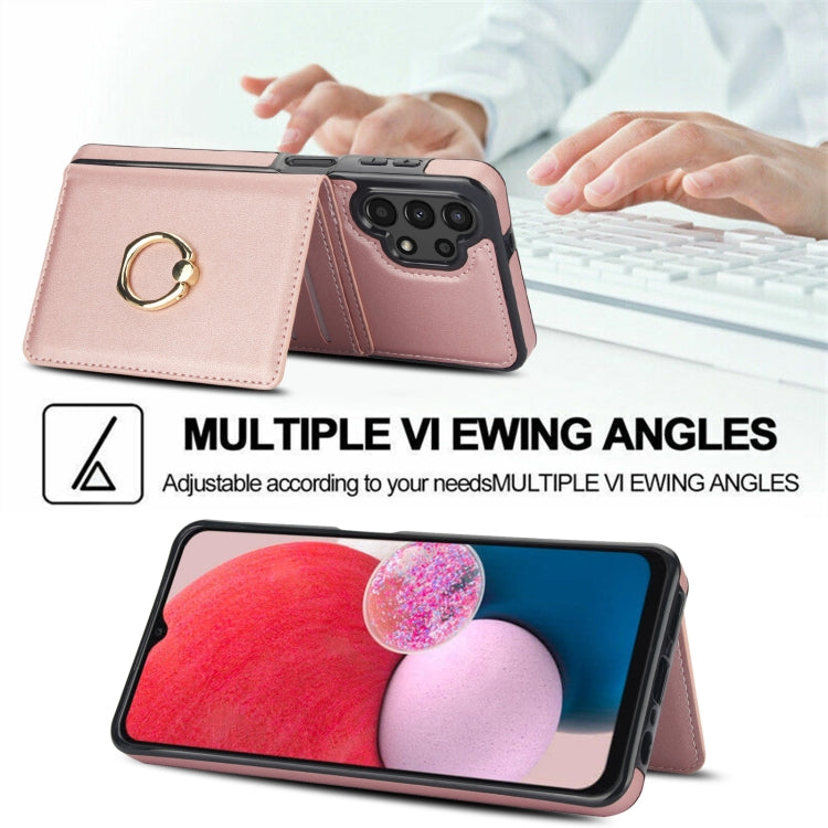 For Samsung Galaxy A13 4G/5G RFID Anti-theft Card Ring Holder Phone Case