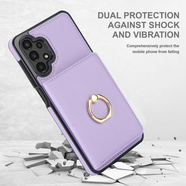 For Samsung Galaxy A13 4G/5G RFID Anti-theft Card Ring Holder Phone Case
